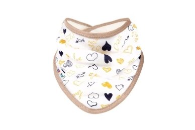 Bandana bib AKUKU HEARTS, A1512
