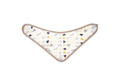 Bandana bib AKUKU HEARTS, A1512 1 Bandana bib AKUKU HEARTS, A1512 1