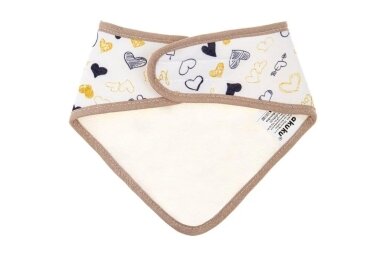 Bandana bib AKUKU HEARTS, A1512 2 Bandana bib AKUKU HEARTS, A1512 2