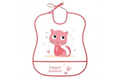 Washable Soft Bib Canpol 2/919 Coral Washable Soft Bib Canpol 2/919 Coral