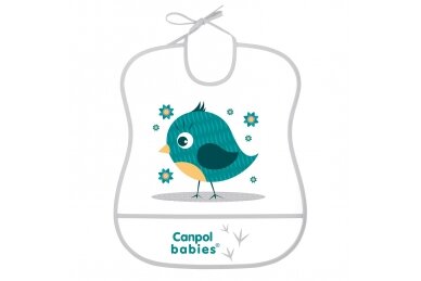 Washable Soft Bib Canpol 2/919 Grey Washable Soft Bib Canpol 2/919 Grey