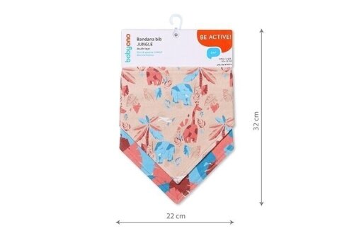Bandana bib BabyOno JUNGLE 879/14, 2 pcs 2 Bandana bib BabyOno JUNGLE 879/14, 2 pcs 2