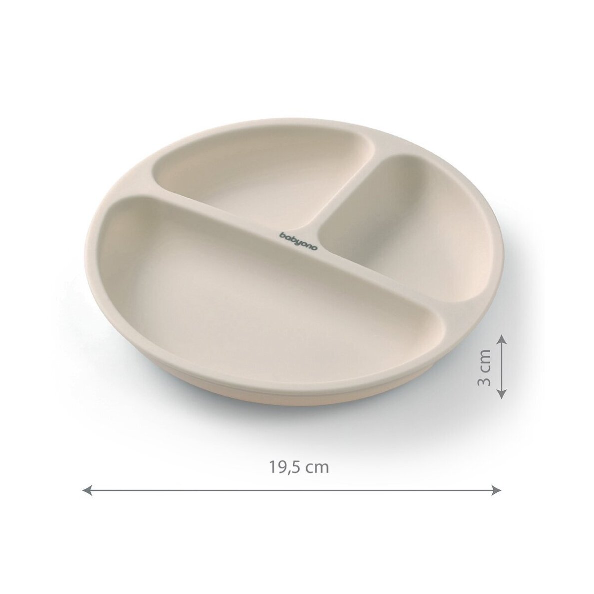⭐Silikoninė lėkštė su siurbtuku ir skyriais BabyOno 1482/04 3