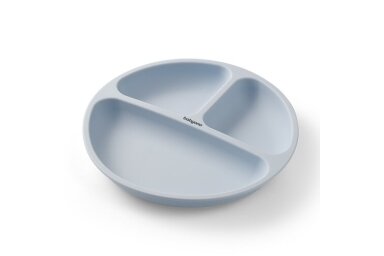 Silicone suction plate with lid BabyOno 1482/01 Silicone suction plate with lid BabyOno 1482/01