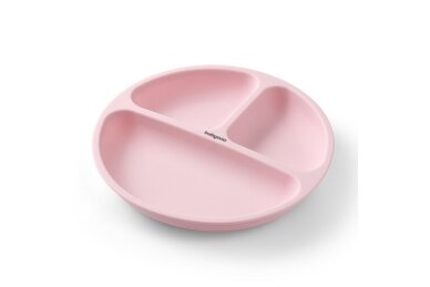 Silicone suction plate with lid BabyOno 1482/02 Silicone suction plate with lid BabyOno 1482/02
