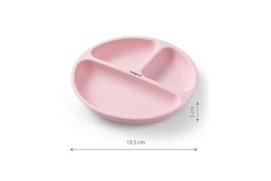 Silicone suction plate with lid BabyOno 1482/02 4 Silicone suction plate with lid BabyOno 1482/02 4