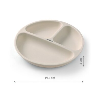 ⭐Silikoninė lėkštė su siurbtuku ir skyriais BabyOno 1482/04 3