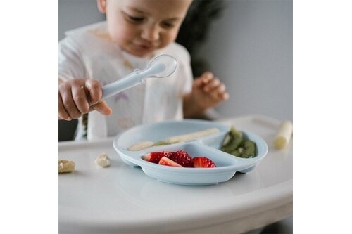 Silicone suction plate with lid BabyOno 1482/01 6 Silicone suction plate with lid BabyOno 1482/01 6