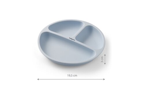 Silicone suction plate with lid BabyOno 1482/01 4 Silicone suction plate with lid BabyOno 1482/01 4