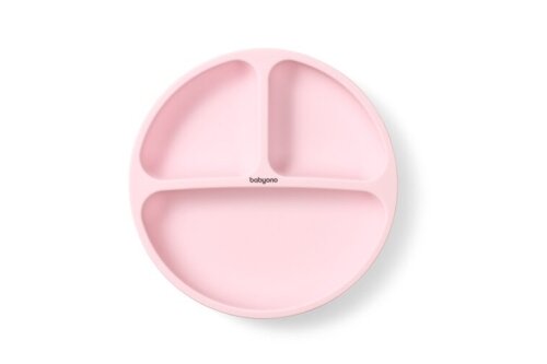 Silicone suction plate with lid BabyOno 1482/02 1 Silicone suction plate with lid BabyOno 1482/02 1