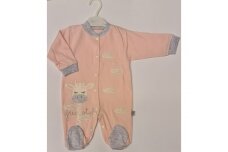 Baby Sleepsuits Giraffe Pink