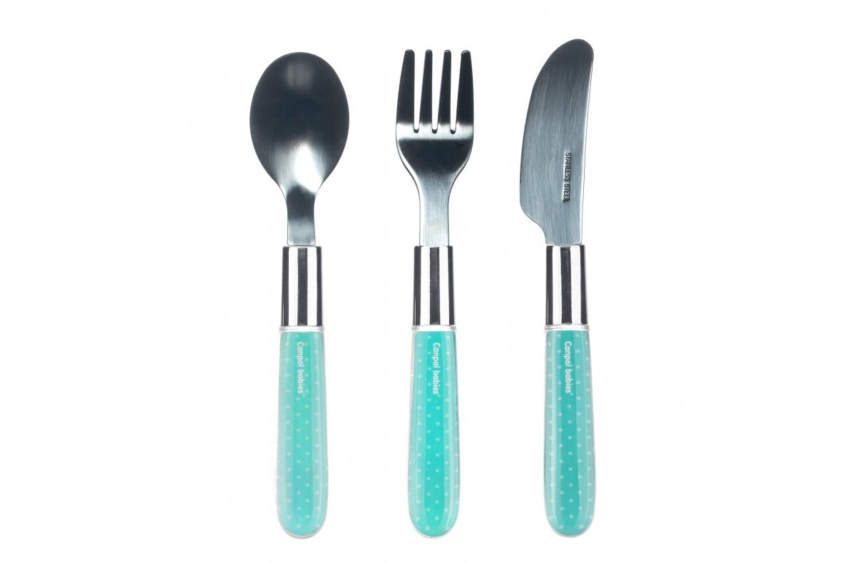 Stainless Steel Cutlery Set Canpol 9/477 Blue Stainless Steel Cutlery Set Canpol 9/477 Blue