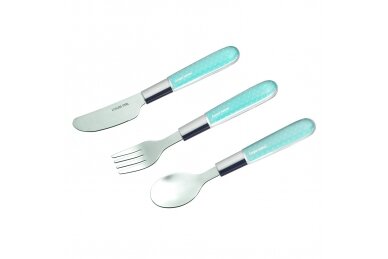 Stainless Steel Cutlery Set Canpol 9/477 Blue 1 Stainless Steel Cutlery Set Canpol 9/477 Blue 1