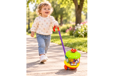 Push Toy with Handle CAROUSEL 2 Push Toy with Handle CAROUSEL 2