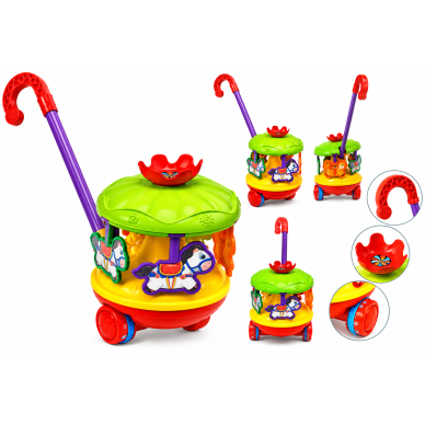 Игрушка-каталка с ручкой КАРУСЕЛЬ 1
