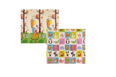 Folding double-sided foam mat GIRAFFE & ANIMALS Folding double-sided foam mat GIRAFFE & ANIMALS