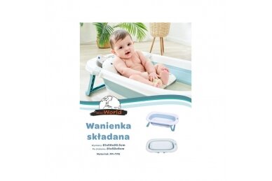 Folding bathtub miniWorld Blue 3