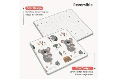 Folding double-sided foam mat KOALA