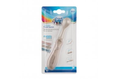 Foldable travel spoon for children Canpol Babies 56/611, Grey 5