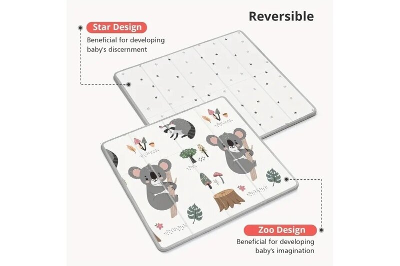 Folding double-sided foam mat KOALA