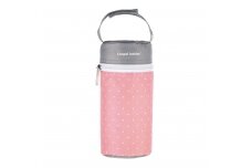 Bottle Insulator Wide Soft Canpol 69/009 Pink/Grey