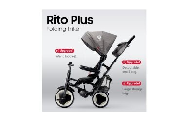 Tricycle QPlay RITO PLUS Grey Tricycle QPlay RITO PLUS Grey
