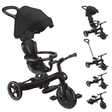 Triratukas GLOBBER EXPLORER TRIKE 4in1 Black