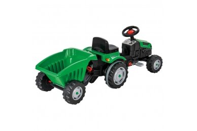 Active Pedal Tractor with trailer  PILSAN Green 1