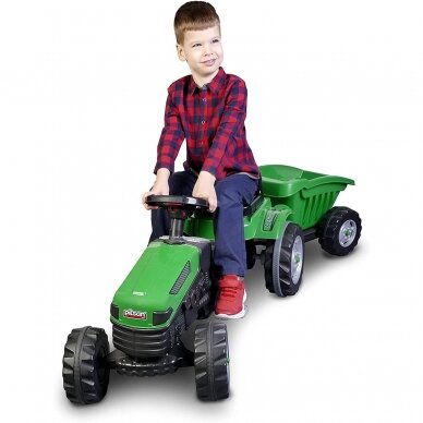 Traktorius minamas su priekaba PILSAN Green 2