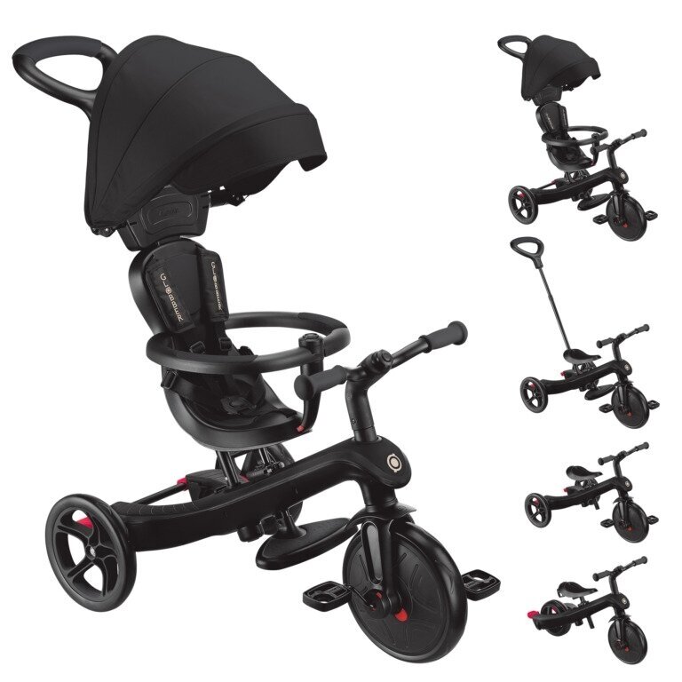 Трехколесный велосипед GLOBBER EXPLORER TRIKE 4in1 Black