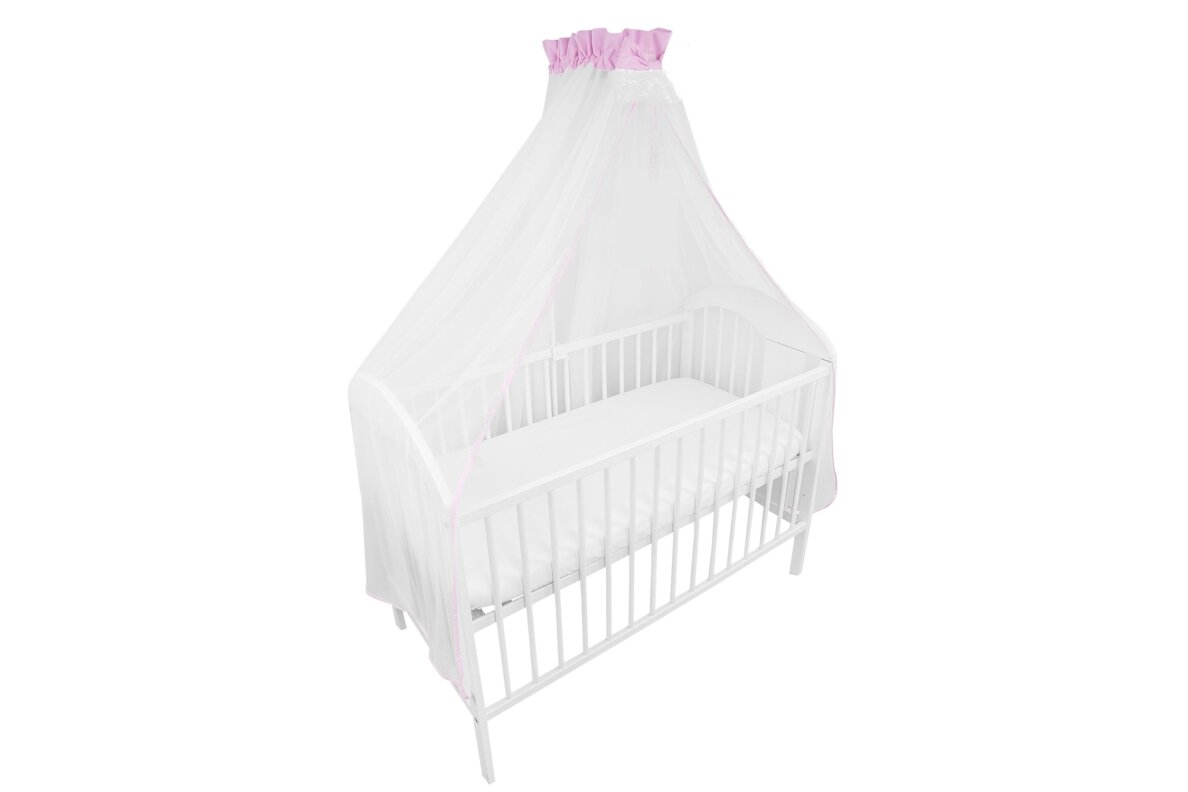 Tulle canopy for a baby crib Ankras L.Pink