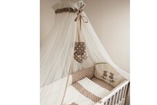 Tulle canopy for a baby crib Ankras Beige