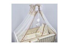 Tulle canopy for a baby crib Ankras LEON Beige