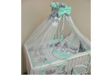 Tulle canopy for a baby crib MIKA Mint