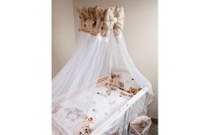 Tulle canopy for a baby crib Ankras Sowa Beige