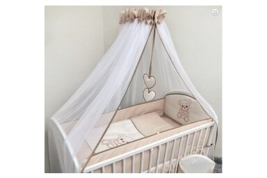 Tulle canopy for a baby crib Ankras Beige