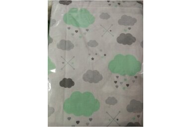 Bedding set 2 pcs Ankras CHMURKI Mint Bedding set 2 pcs Ankras CHMURKI Mint