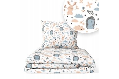 Bedding set 2 pcs Ankras HEDGEHOGS WITH RABBITS Bedding set 2 pcs Ankras HEDGEHOGS WITH RABBITS