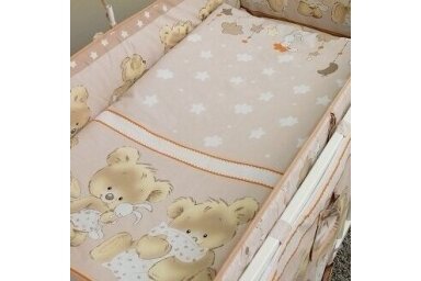 Bedding set 2 pcs Ankras MIKA, Beige Bedding set 2 pcs Ankras MIKA, Beige