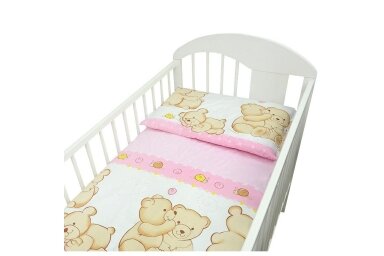 Bedding set 2 pcs Ankras PRZYJACIELE, Pink Bedding set 2 pcs Ankras PRZYJACIELE, Pink