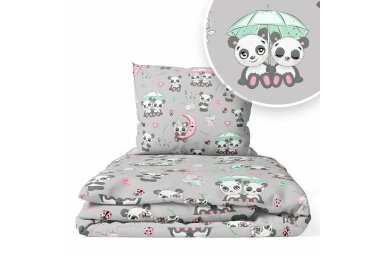 Bedding set 2 pcs Ankras PANDA WITH AN UMBRELLA Bedding set 2 pcs Ankras PANDA WITH AN UMBRELLA