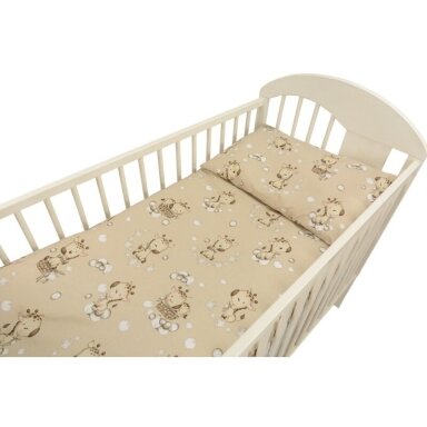 Постель 2 частей Ankras для коляски, люльки ŽYRAFKI Beige Постель 2 частей Ankras для коляски, люльки ŽYRAFKI Beige