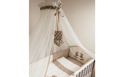 Tulle canopy for a baby crib Ankras Beige
