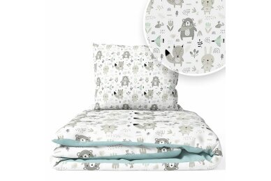 Bedding set 2 pcs Ankras ANIMALS Green Bedding set 2 pcs Ankras ANIMALS Green