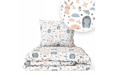 Bedding set 2 pcs Ankras HEDGEHOGS WITH RABBITS Bedding set 2 pcs Ankras HEDGEHOGS WITH RABBITS