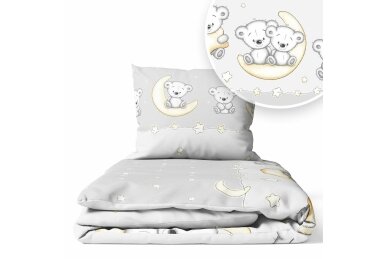 Bedding set 2 pcs Ankras LEON, Grey Bedding set 2 pcs Ankras LEON, Grey