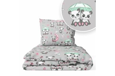 Bedding set 2 pcs Ankras PANDA WITH AN UMBRELLA Bedding set 2 pcs Ankras PANDA WITH AN UMBRELLA