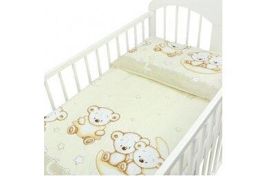 Bedding set 2 pcs Ankras for stroller, cradle LEON Beige Bedding set 2 pcs Ankras for stroller, cradle LEON Beige