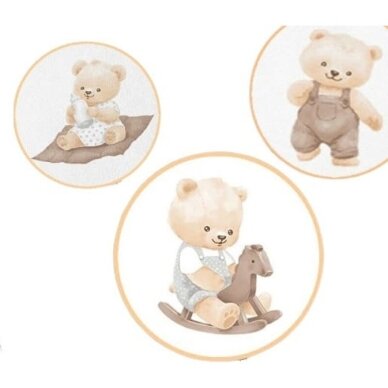Комплект постели  2 частей Ankras BABY BEARS 1