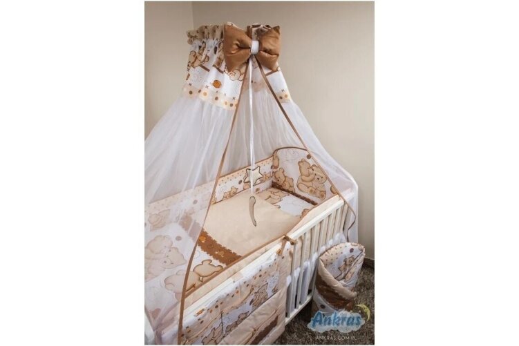 Tulle canopy for a baby crib Ankras Beige Tulle canopy for a baby crib Ankras Beige